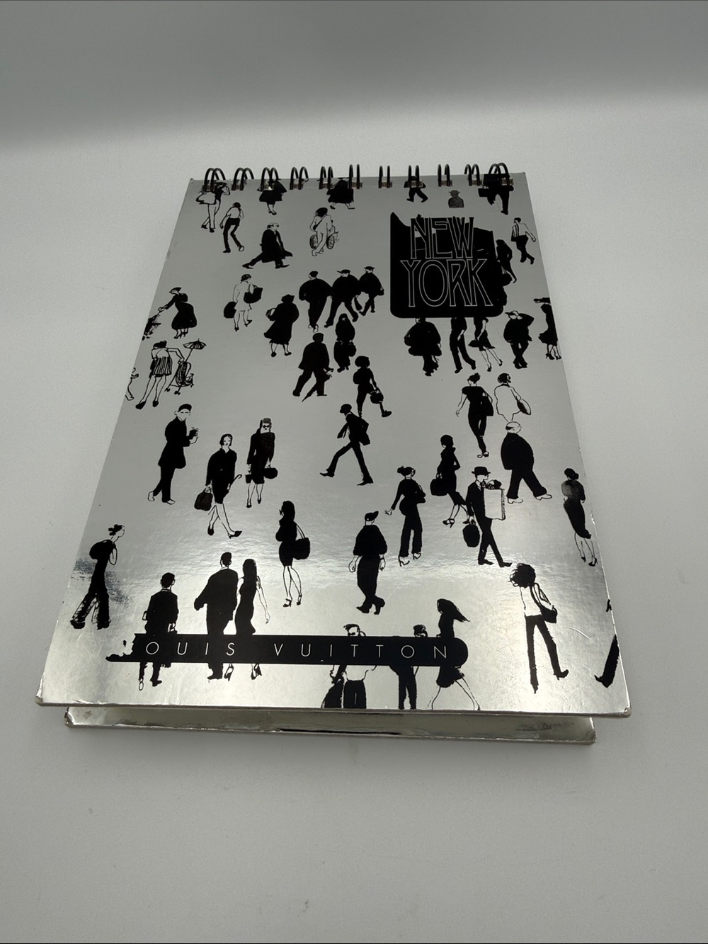 Louis Vuitton Notebook Silver & Black New York Spiral Notebook & Postcards 1999